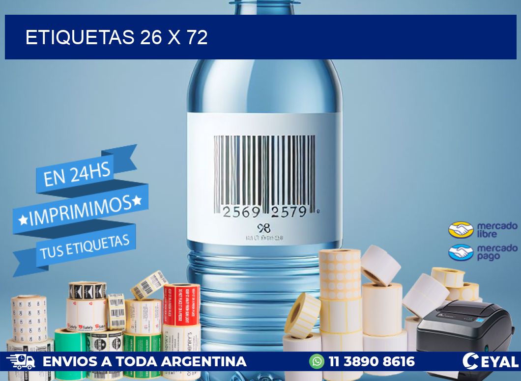 ETIQUETAS 26 x 72
