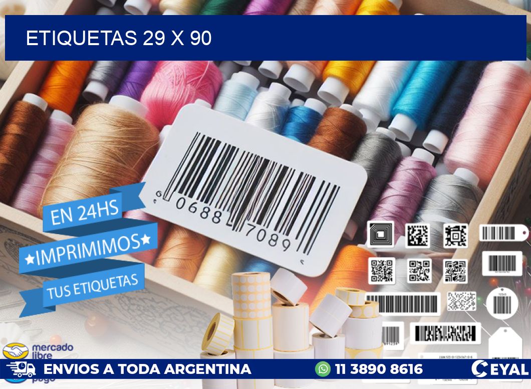 ETIQUETAS 29 x 90