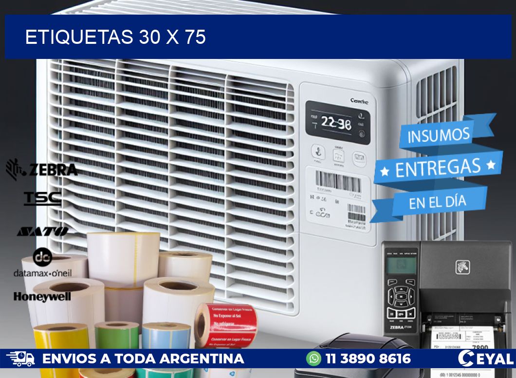 ETIQUETAS 30 x 75