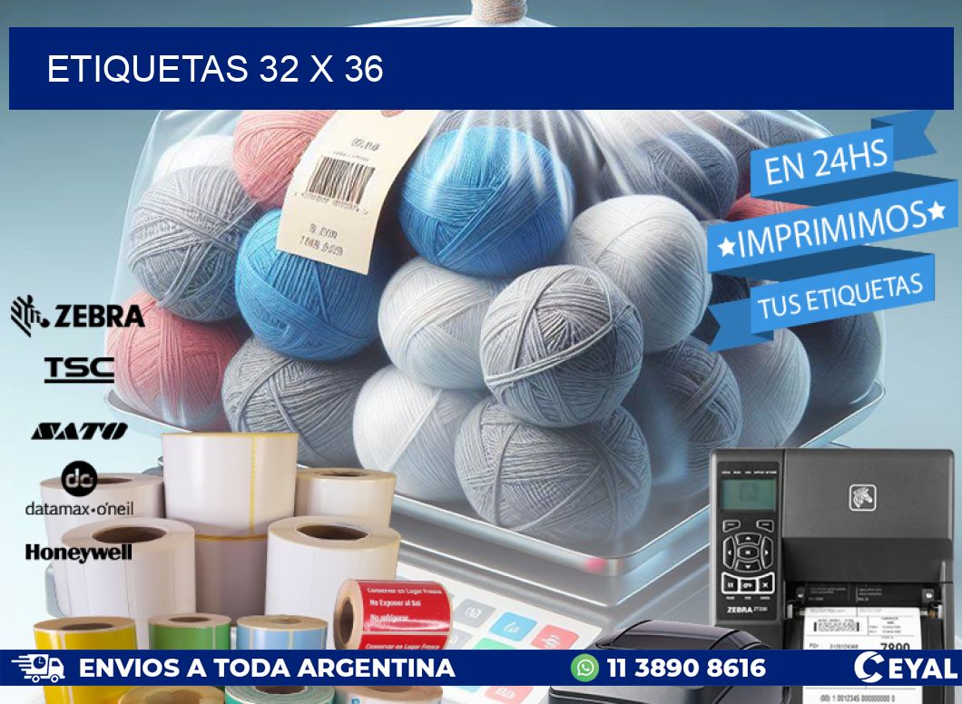 ETIQUETAS 32 x 36