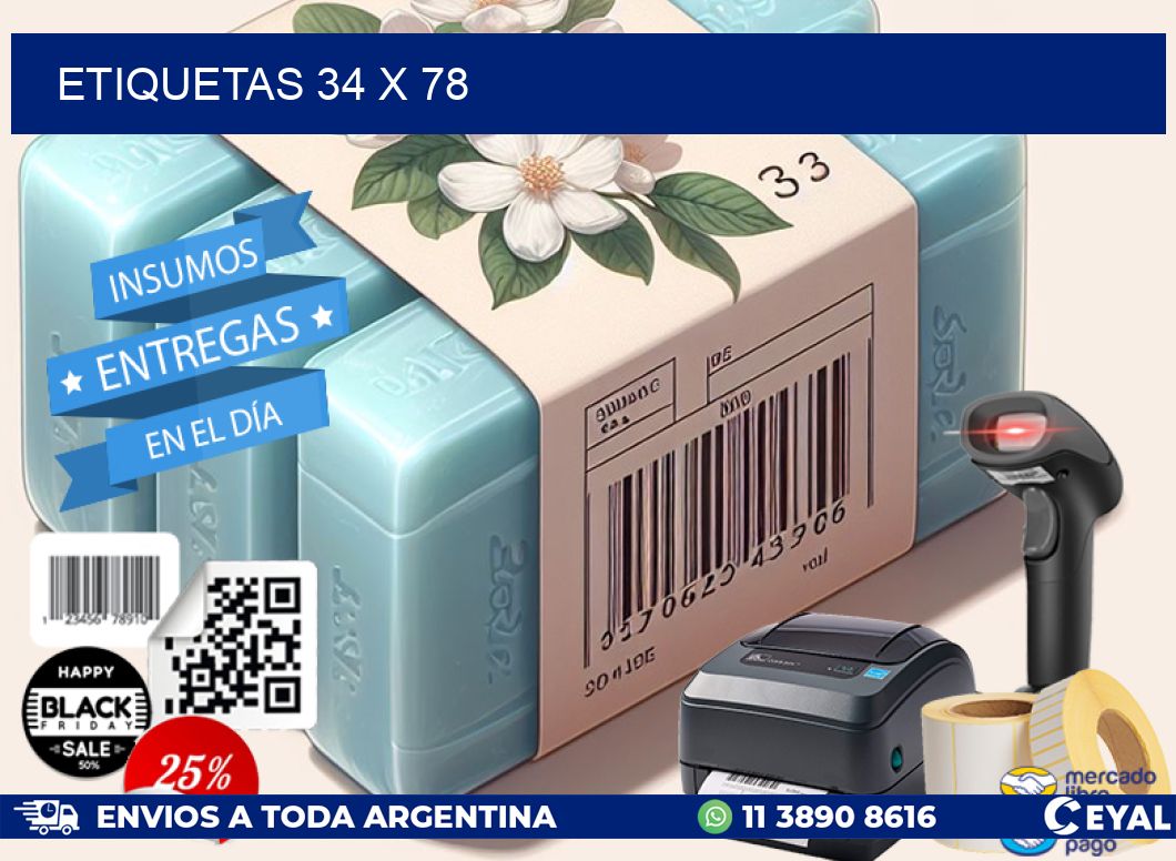 ETIQUETAS 34 x 78