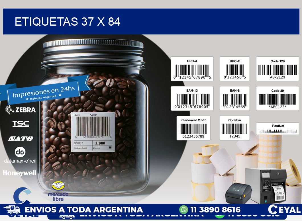 ETIQUETAS 37 x 84