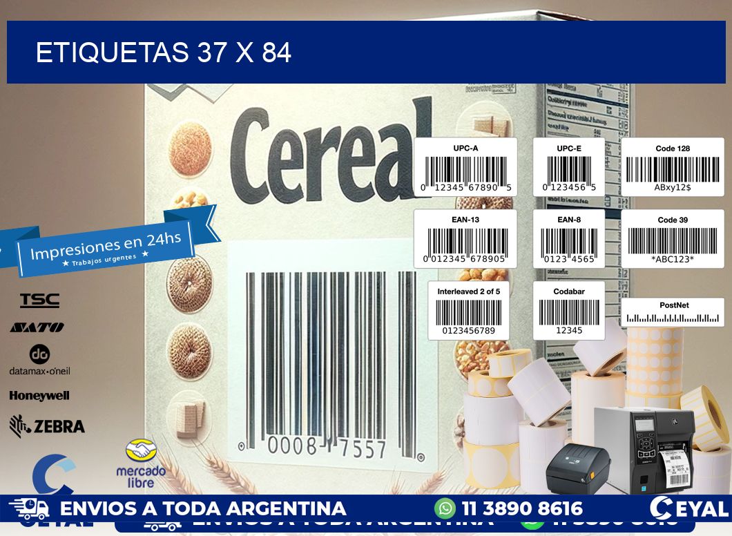 ETIQUETAS 37 x 84