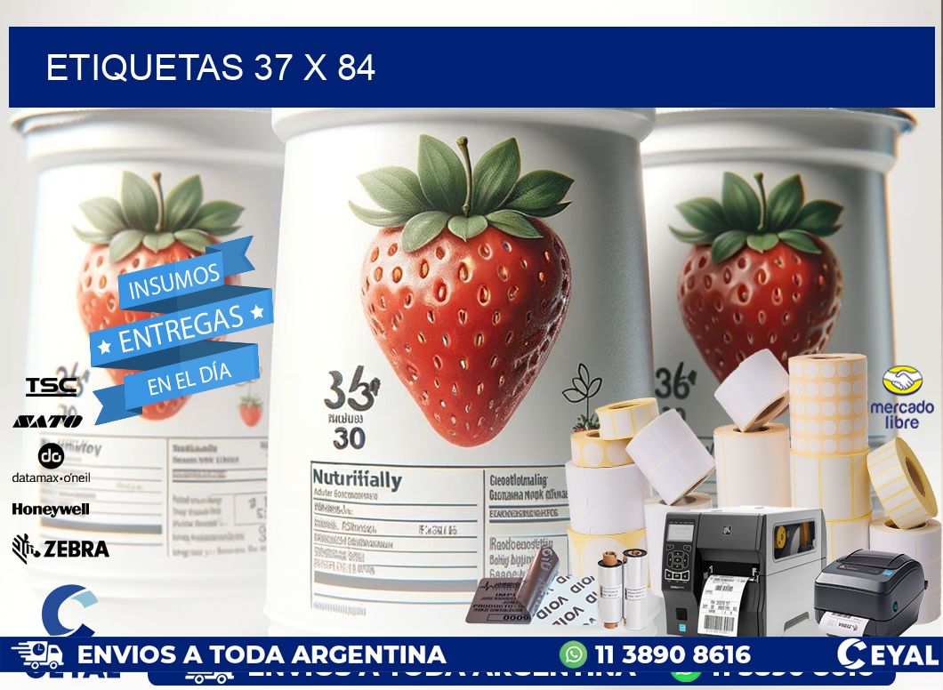 ETIQUETAS 37 x 84