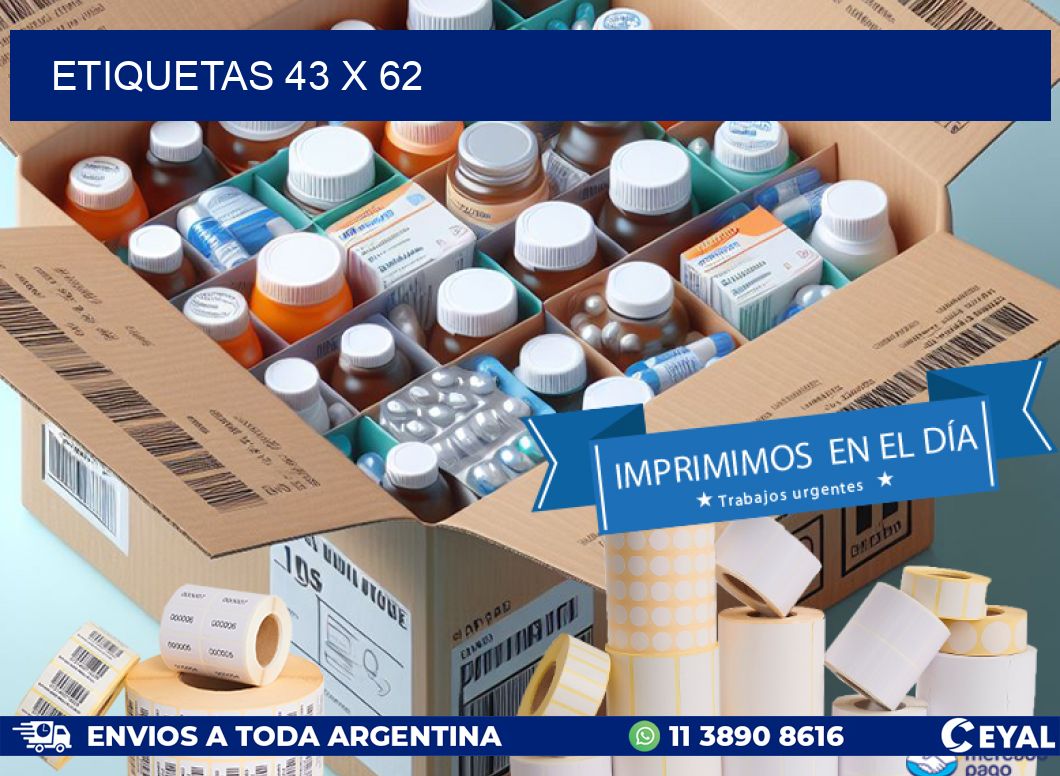 ETIQUETAS 43 x 62