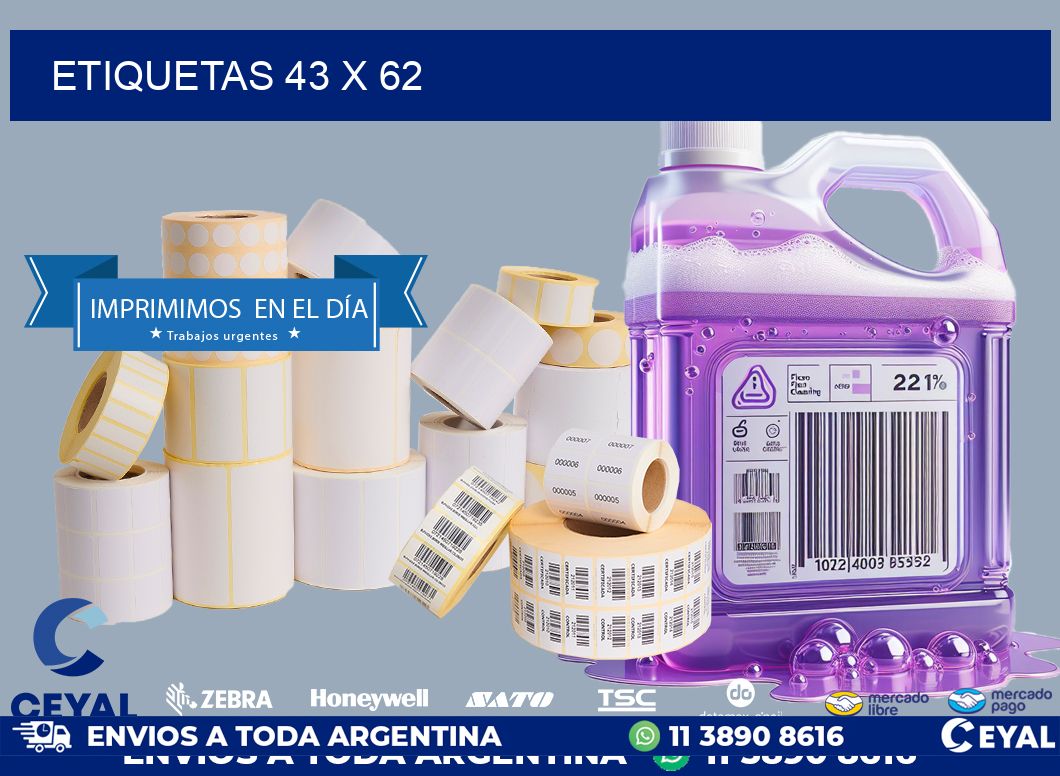 ETIQUETAS 43 x 62