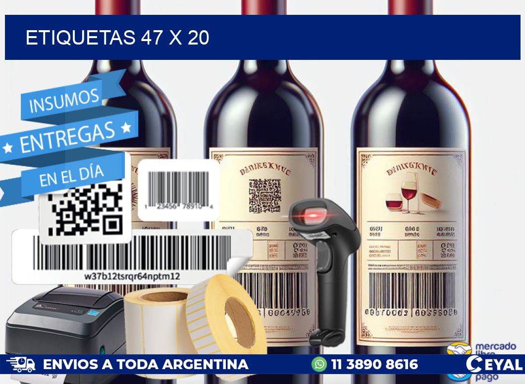 ETIQUETAS 47 x 20