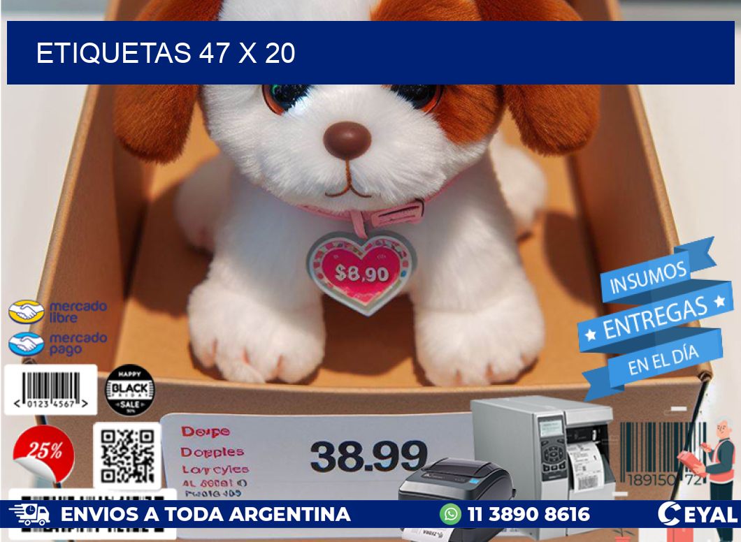 ETIQUETAS 47 x 20