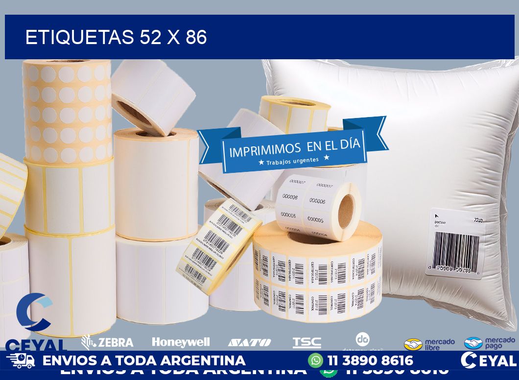 ETIQUETAS 52 x 86