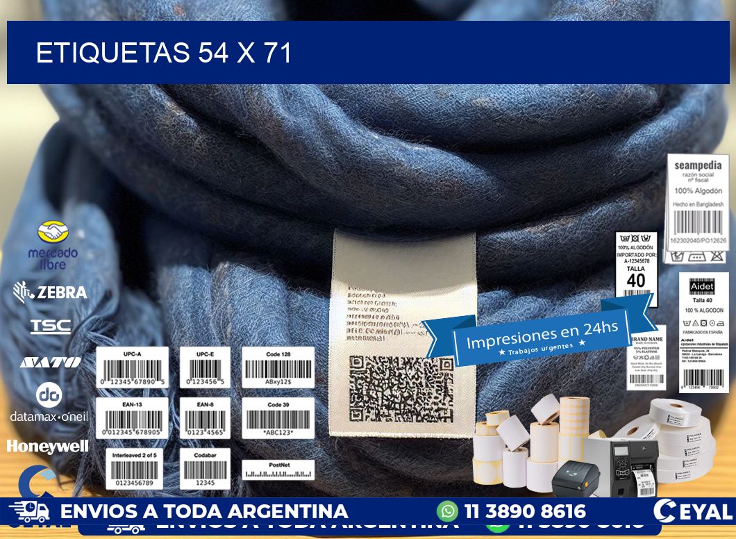 ETIQUETAS 54 x 71