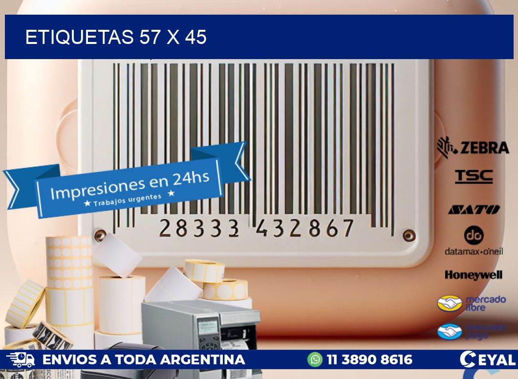 ETIQUETAS 57 x 45