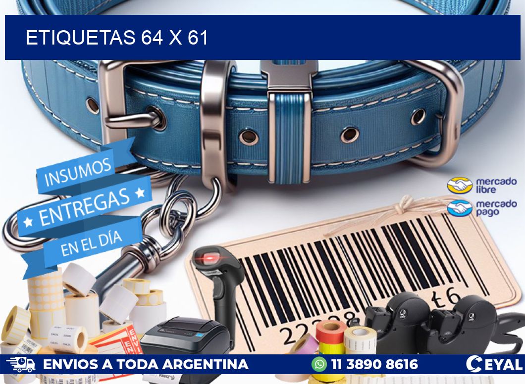 ETIQUETAS 64 x 61