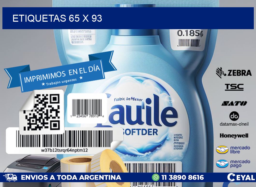 ETIQUETAS 65 x 93