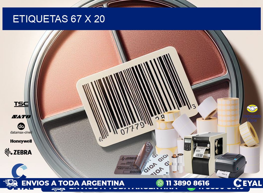 ETIQUETAS 67 x 20