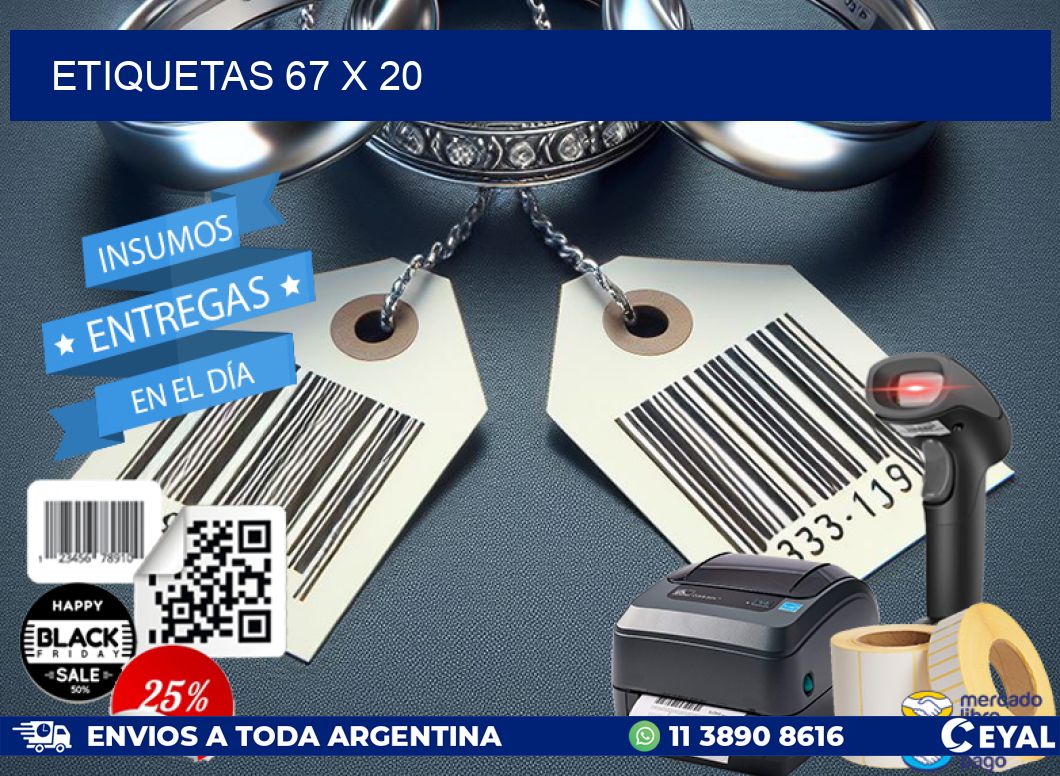 ETIQUETAS 67 x 20