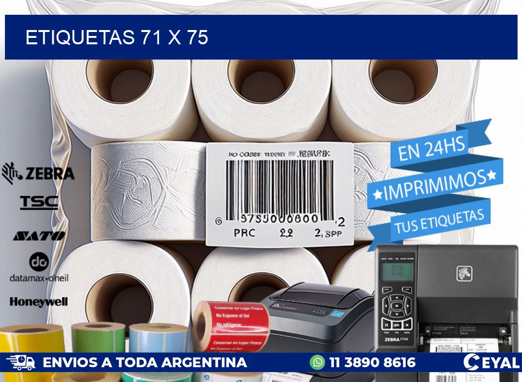 ETIQUETAS 71 x 75