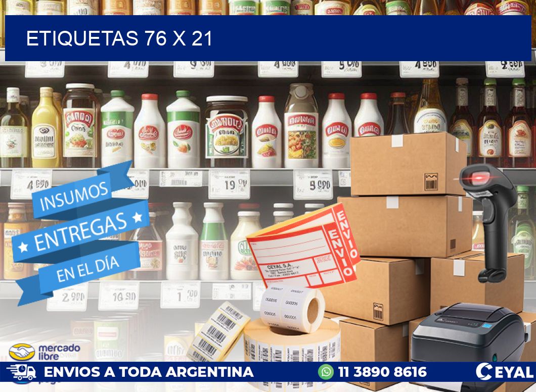 ETIQUETAS 76 x 21