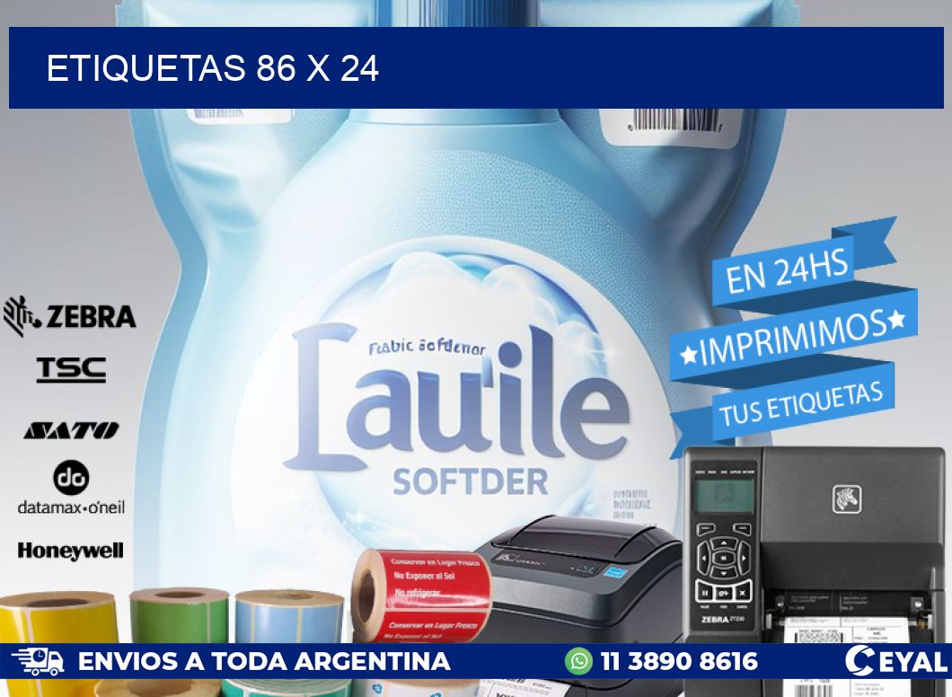 ETIQUETAS 86 x 24