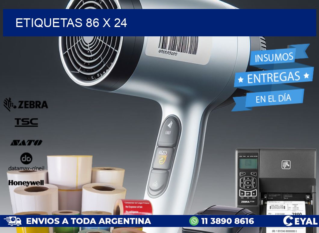 ETIQUETAS 86 x 24