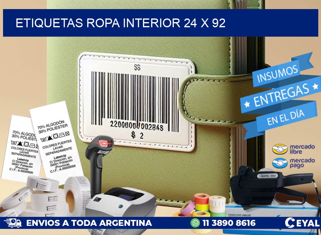 ETIQUETAS ROPA INTERIOR 24 x 92