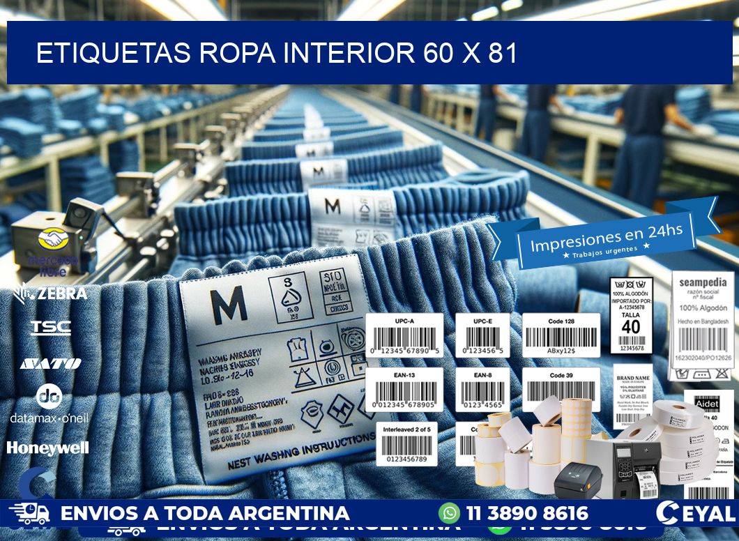 ETIQUETAS ROPA INTERIOR 60 x 81