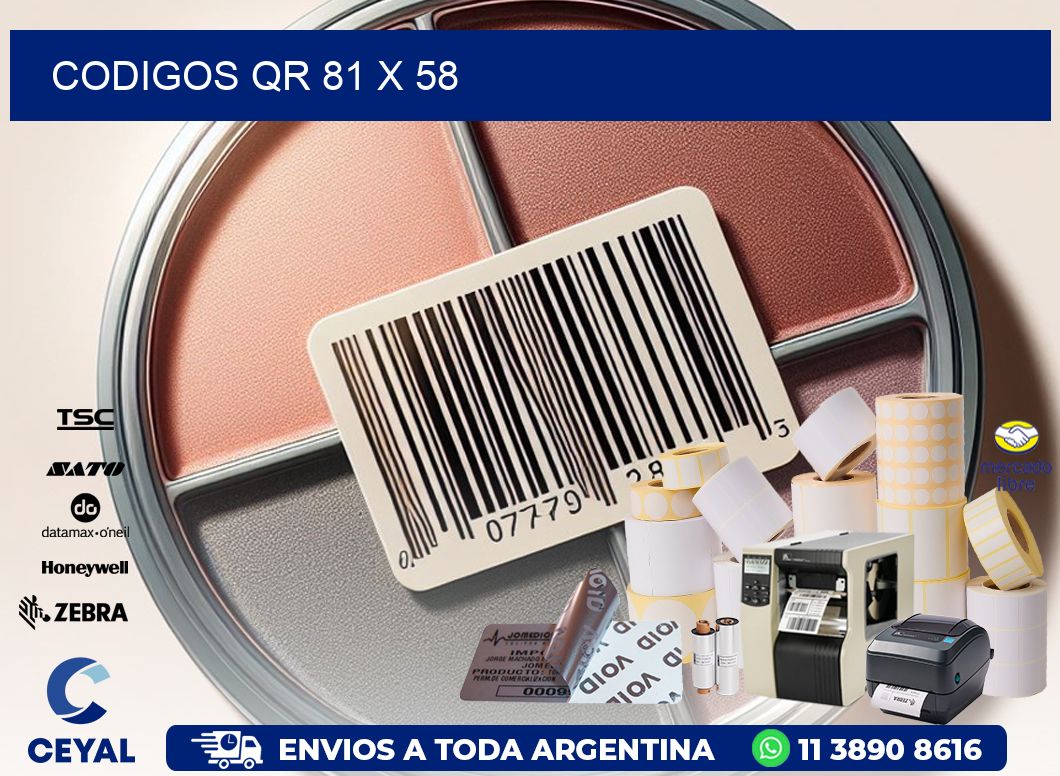 CODIGOS QR 81 x 58