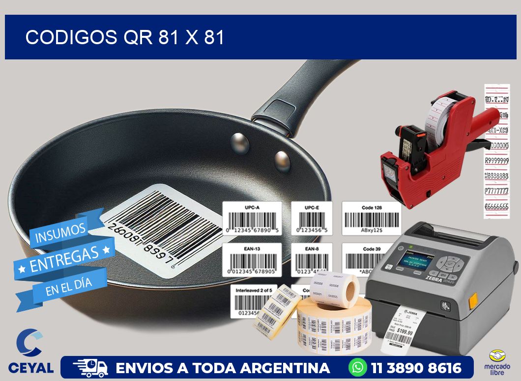 CODIGOS QR 81 x 81