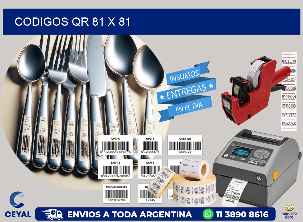 CODIGOS QR 81 x 81