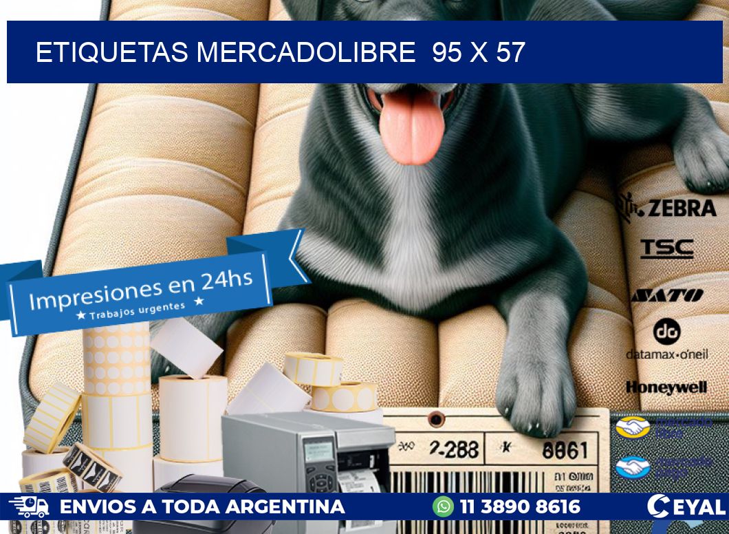 ETIQUETAS MERCADOLIBRE  95 x 57