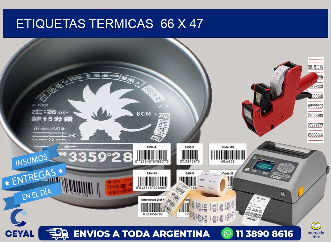 ETIQUETAS TERMICAS 66 x 47
