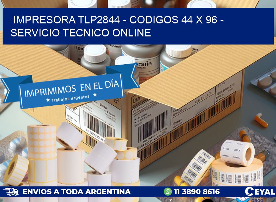 IMPRESORA TLP2844 - CODIGOS 44 x 96 - SERVICIO TECNICO ONLINE