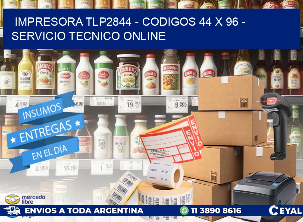 IMPRESORA TLP2844 - CODIGOS 44 x 96 - SERVICIO TECNICO ONLINE