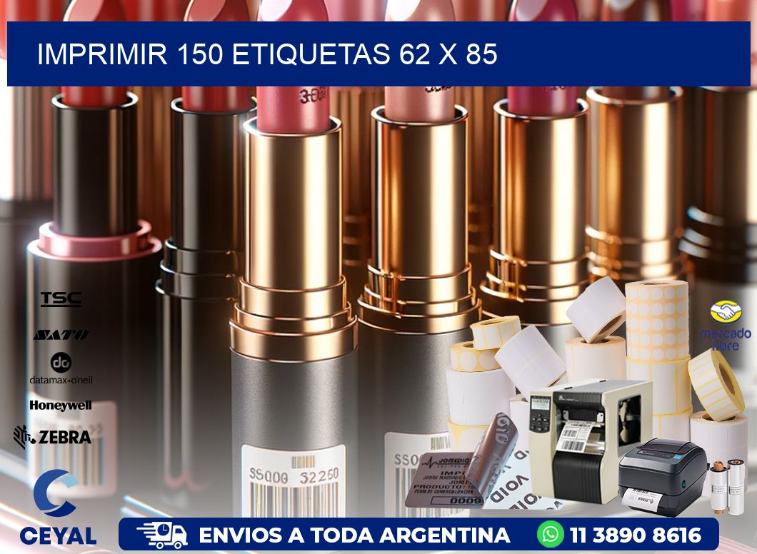 IMPRIMIR 150 ETIQUETAS 62 x 85