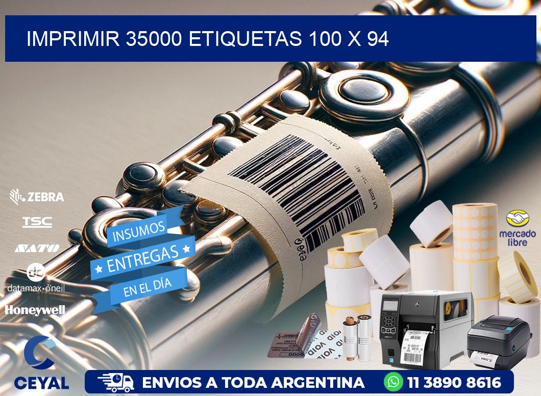 IMPRIMIR 35000 ETIQUETAS 100 x 94