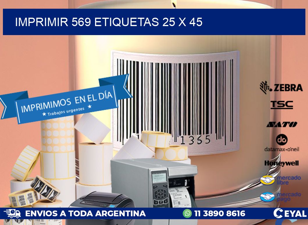 IMPRIMIR 569 ETIQUETAS 25 x 45