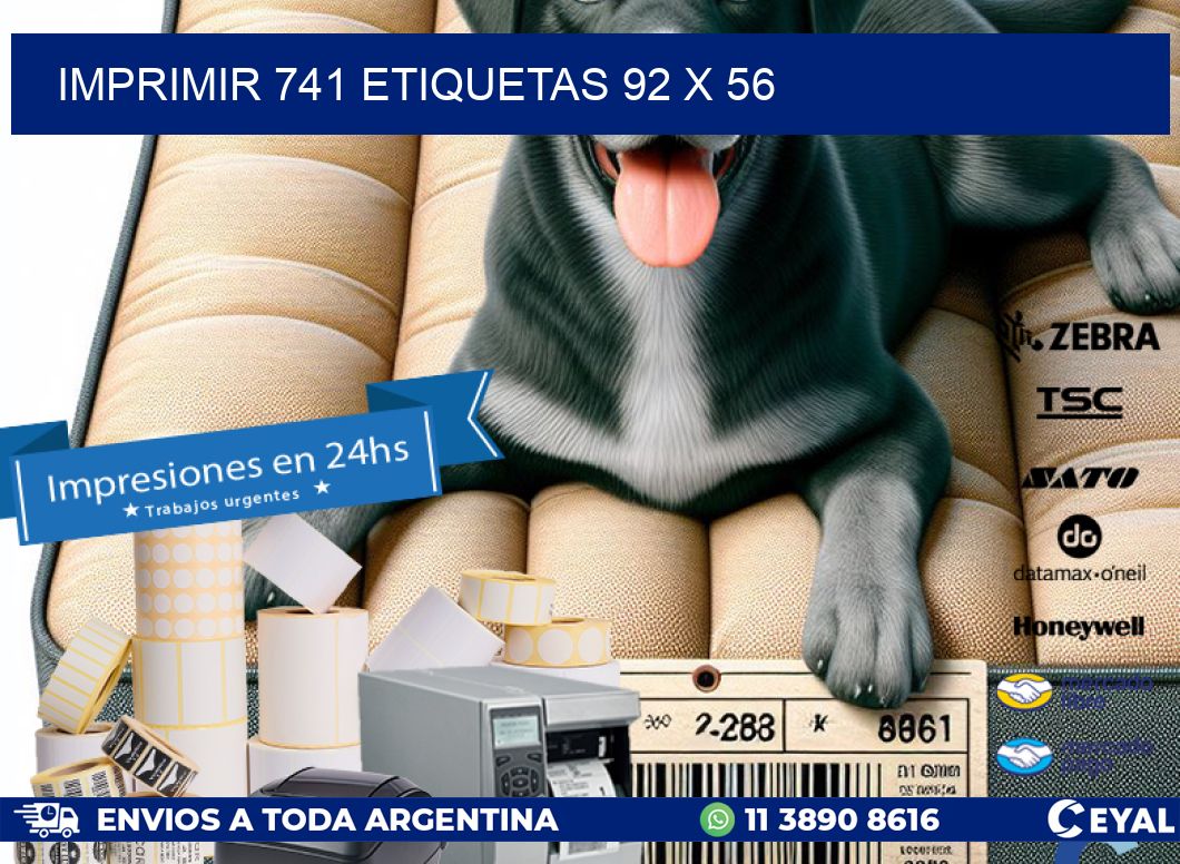 IMPRIMIR 741 ETIQUETAS 92 x 56