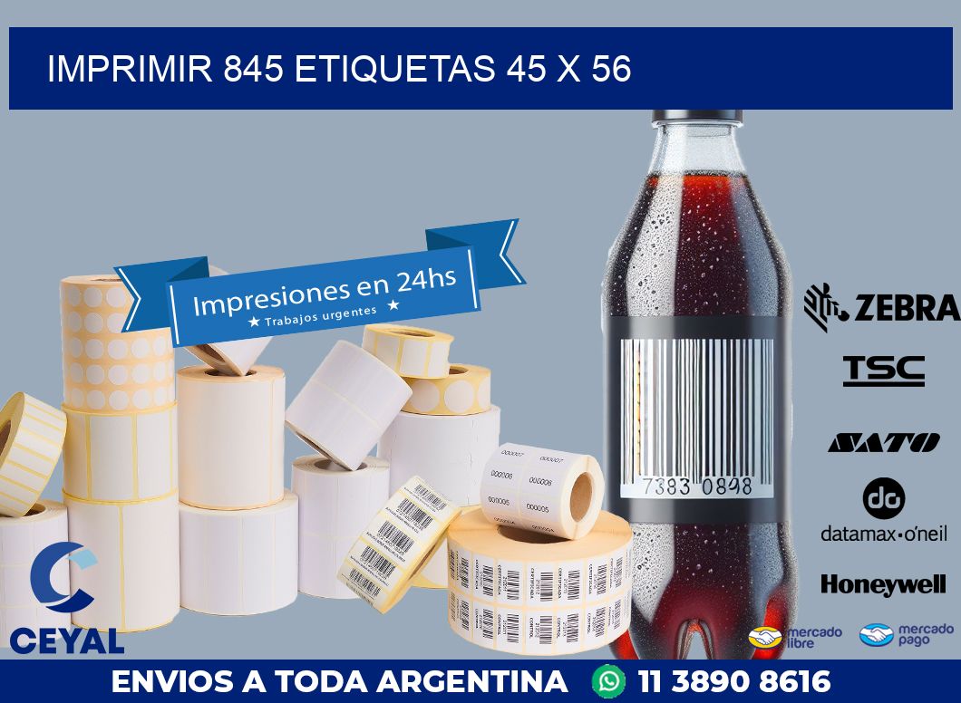 IMPRIMIR 845 ETIQUETAS 45 x 56