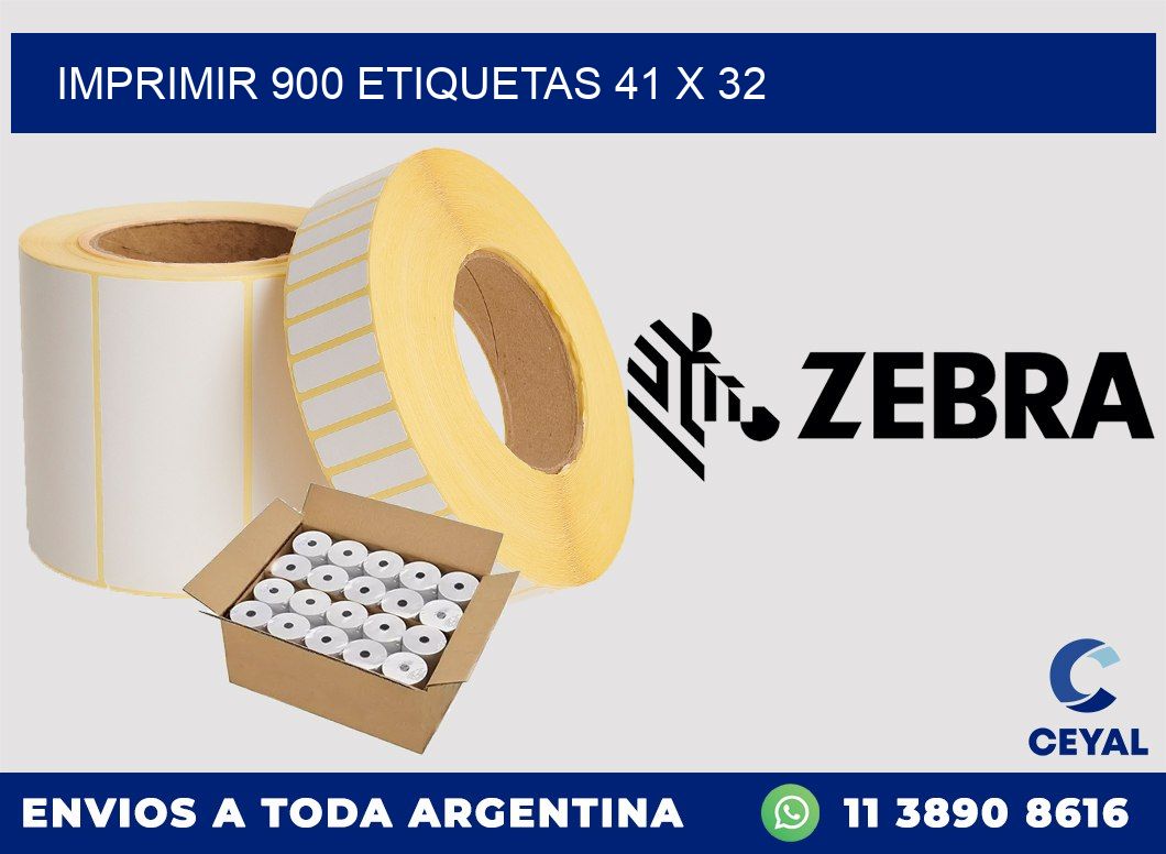 IMPRIMIR 900 ETIQUETAS 41 x 32