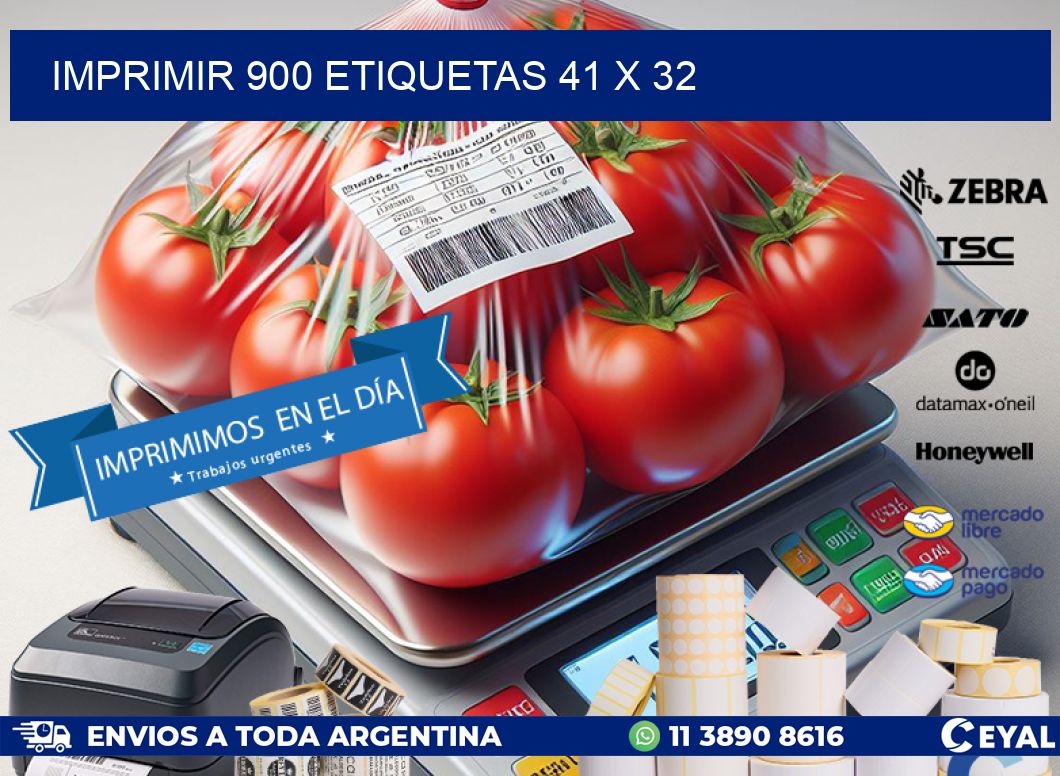IMPRIMIR 900 ETIQUETAS 41 x 32