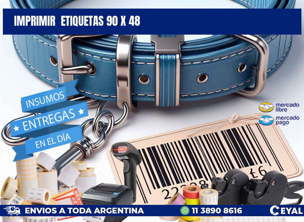 IMPRIMIR  ETIQUETAS 90 x 48