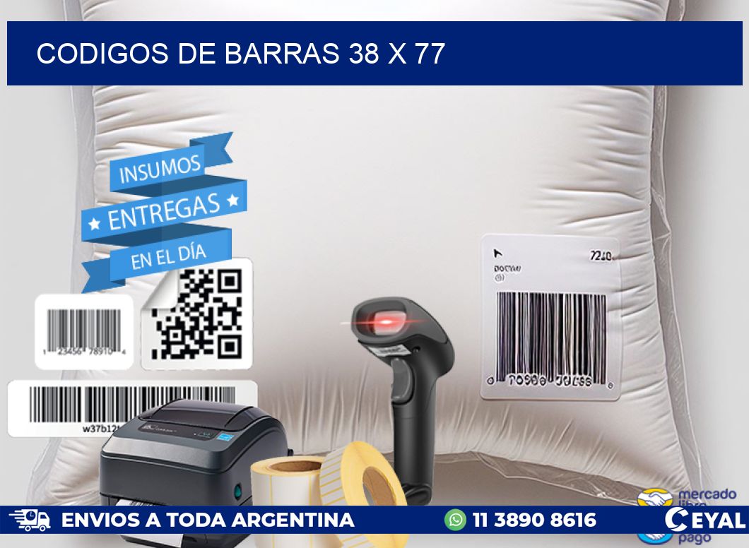 codigos de barras 38 x 77