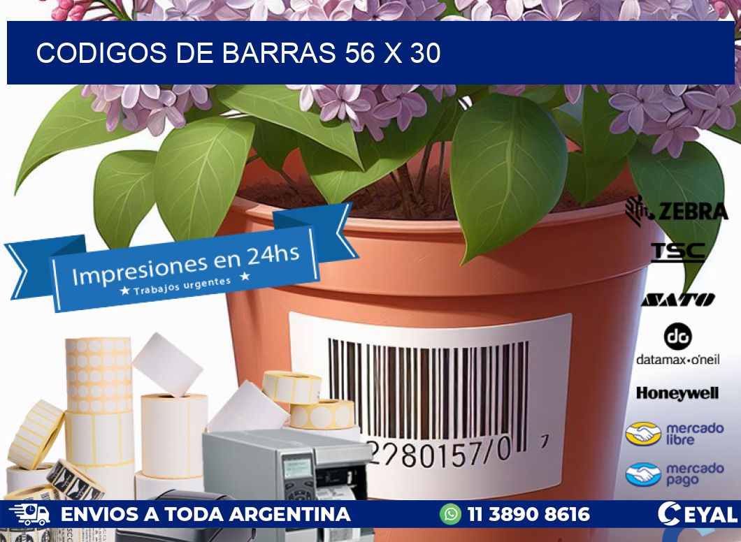 codigos de barras 56 x 30