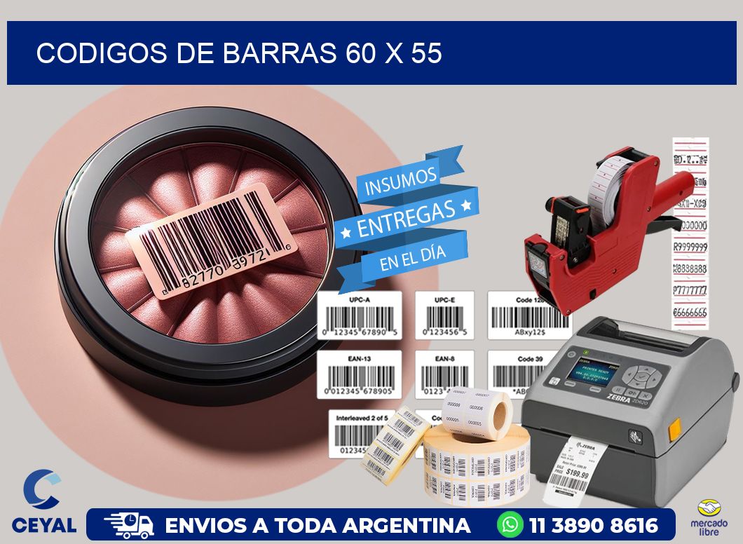 codigos de barras 60 x 55