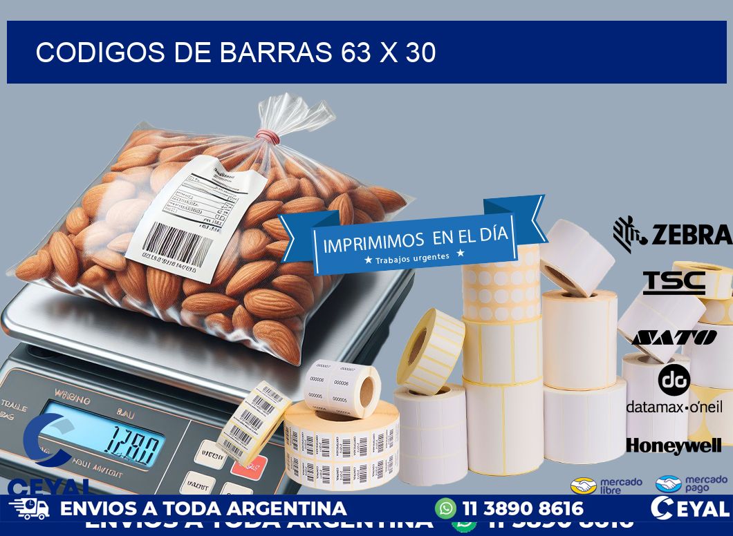 codigos de barras 63 x 30