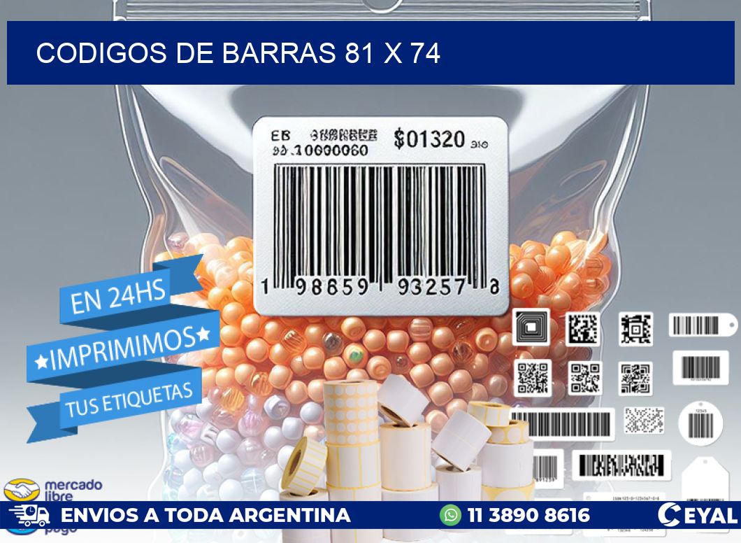 codigos de barras 81 x 74