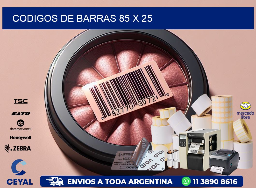 codigos de barras 85 x 25