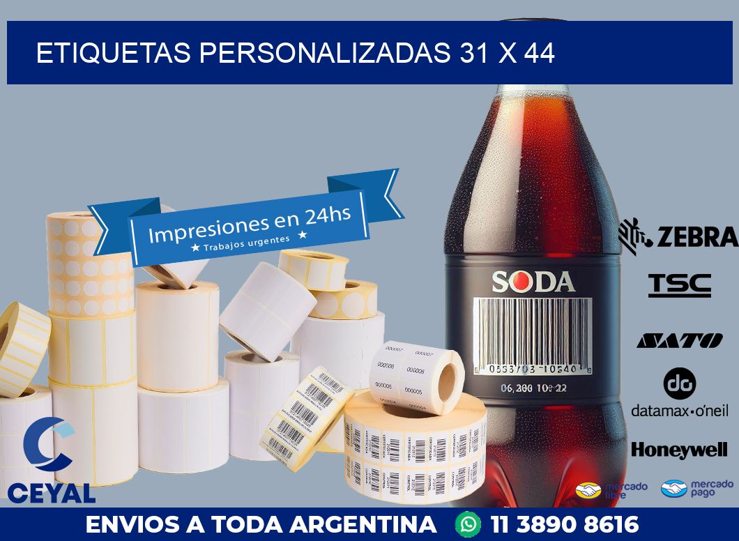 etiquetas personalizadas 31 x 44