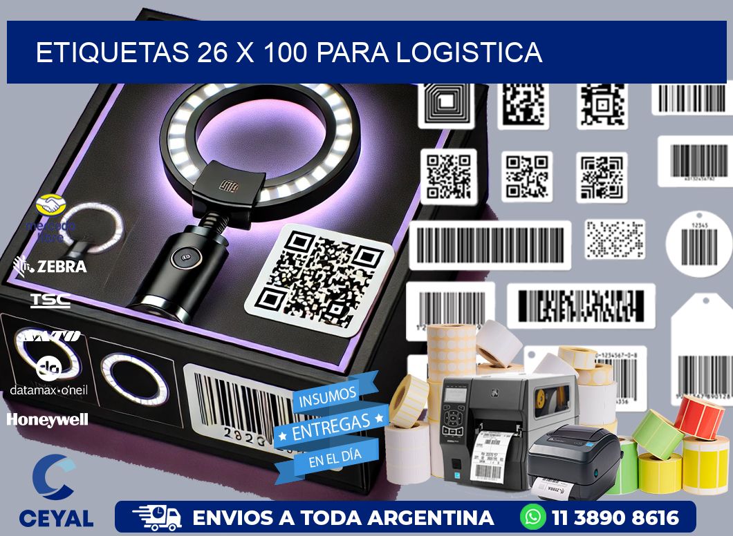 ETIQUETAS 26 x 100 PARA LOGISTICA