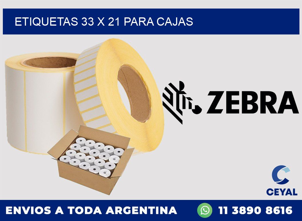 ETIQUETAS 33 x 21 PARA CAJAS