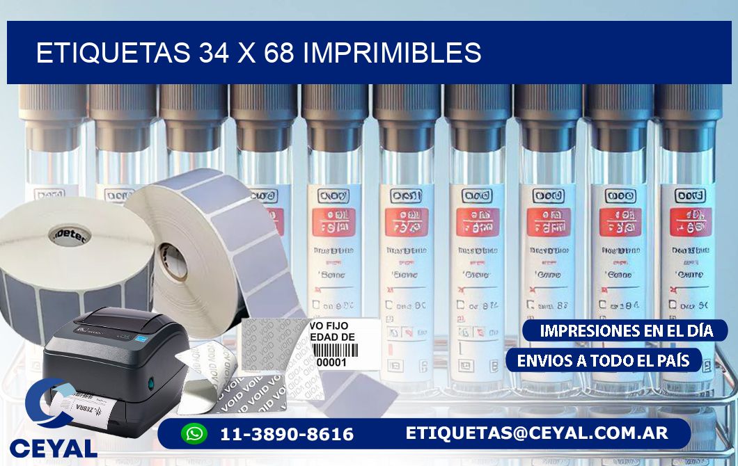 ETIQUETAS 34 x 68 IMPRIMIBLES